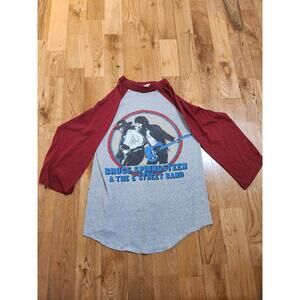 Vintage 80s Bruce Springsteen E Street Band World Tour Tee S